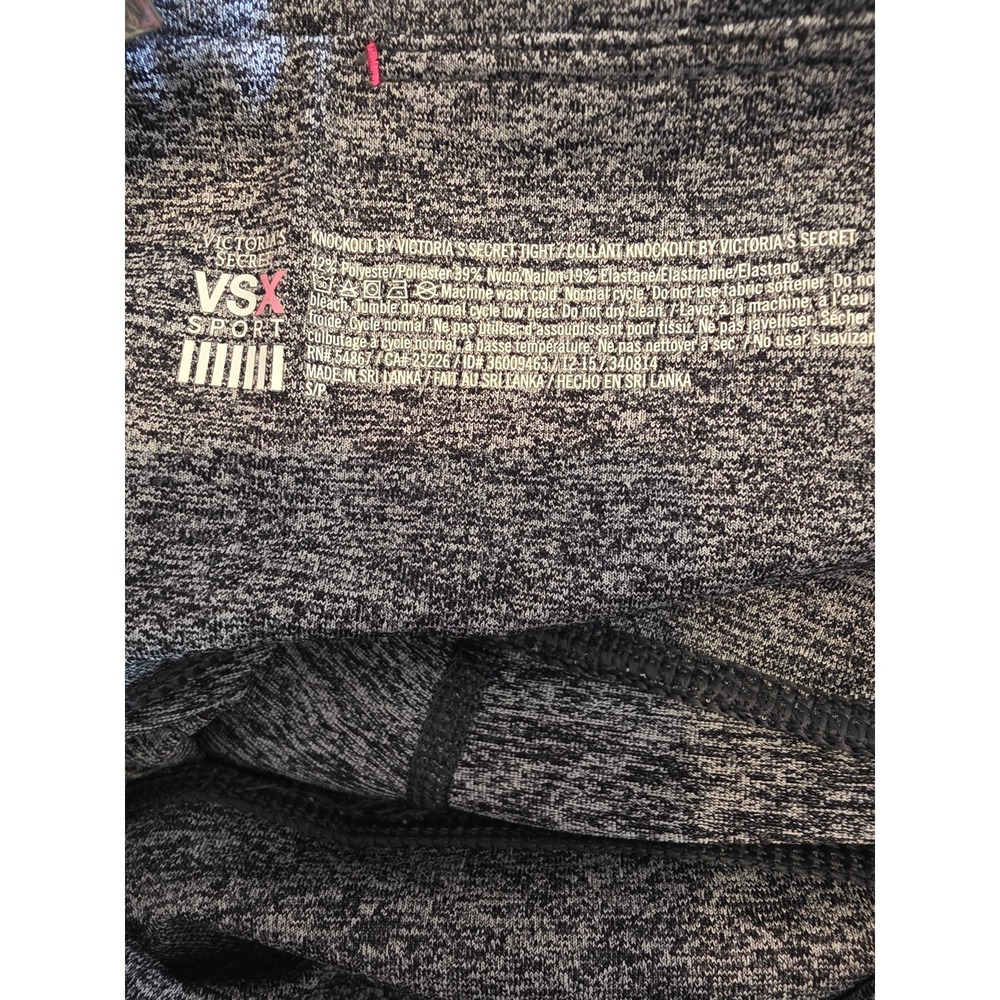 Victoria's Secret Sport Leggings S Womens Gray High Rise Stretch Yoga Athleisure - Picture 5 of 5